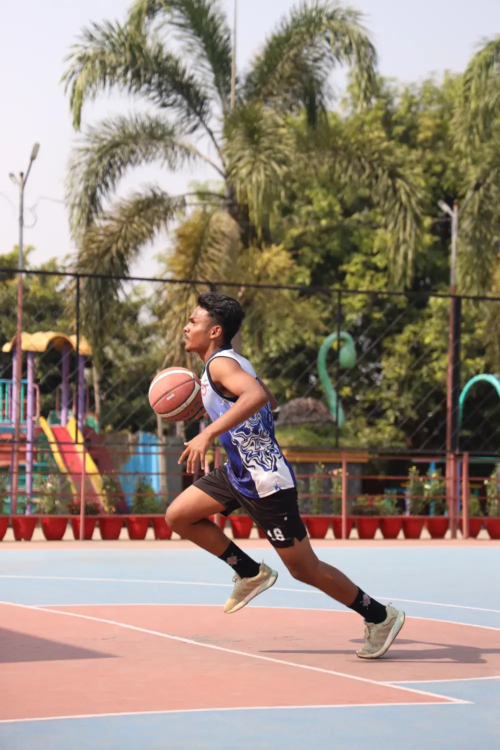 Basketball Action Shot