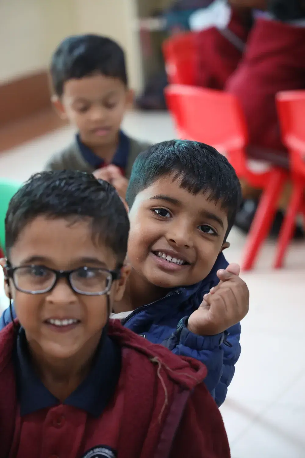 Students bonding at school